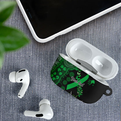 Australia Minority Mental Health Support Personalised AirPods Case Aboriginal Ribbon Dot Painting