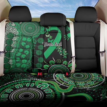 Australia Minority Mental Health Support Personalised Back Car Seat Cover Aboriginal Ribbon Dot Painting