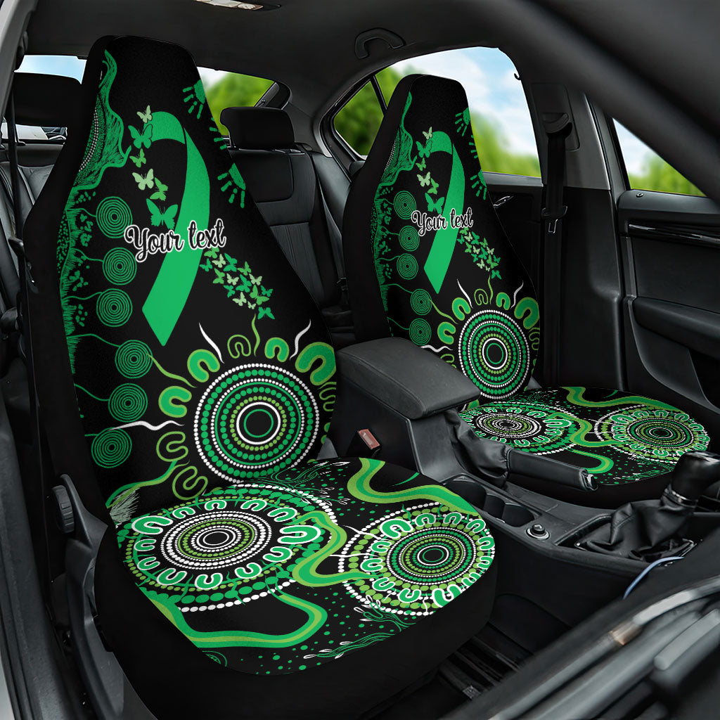 Australia Minority Mental Health Support Personalised Car Seat Cover Aboriginal Ribbon Dot Painting