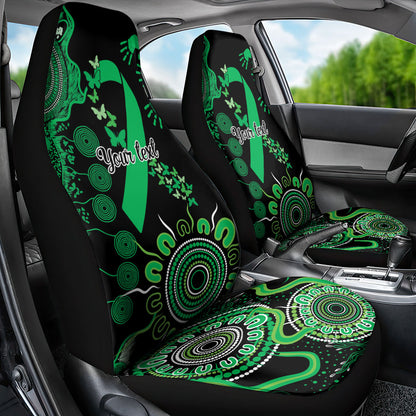 Australia Minority Mental Health Support Personalised Car Seat Cover Aboriginal Ribbon Dot Painting