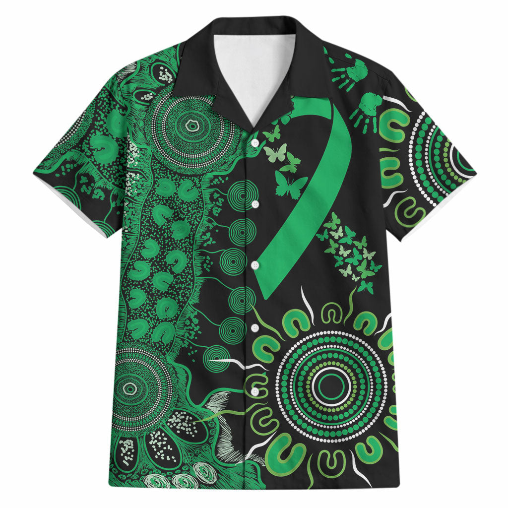 Australia Minority Mental Health Support Personalised Hawaiian Shirt Aboriginal Ribbon Dot Painting