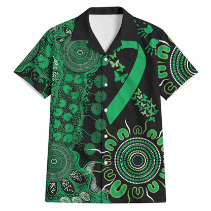 Australia Minority Mental Health Support Personalised Hawaiian Shirt Aboriginal Ribbon Dot Painting