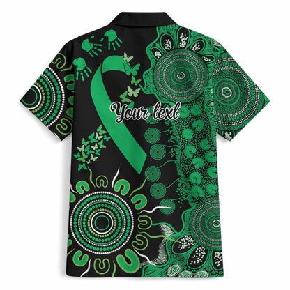 Australia Minority Mental Health Support Personalised Hawaiian Shirt Aboriginal Ribbon Dot Painting