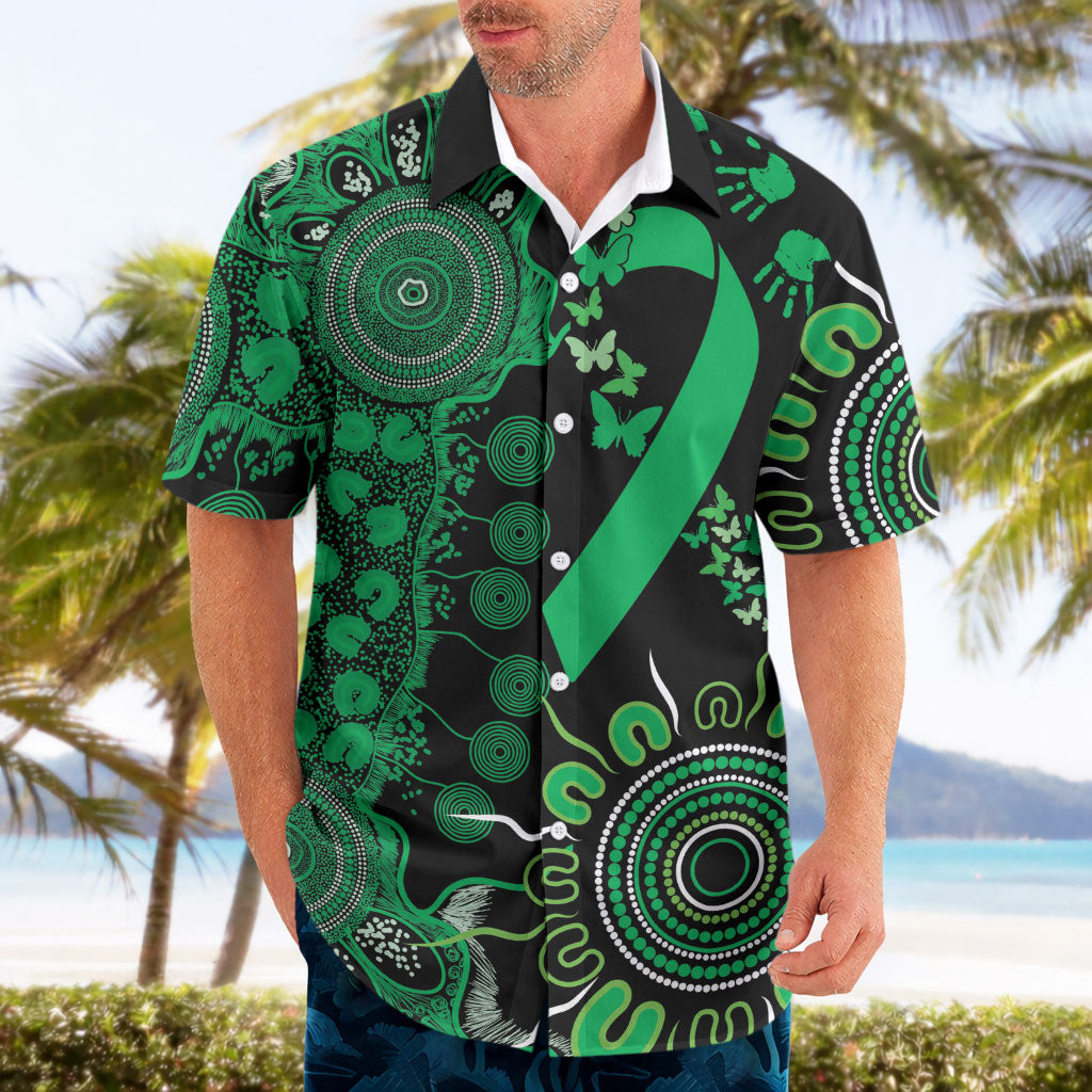 Australia Minority Mental Health Support Personalised Hawaiian Shirt Aboriginal Ribbon Dot Painting