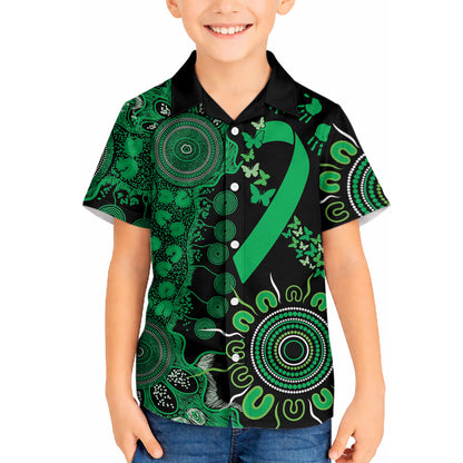 Australia Minority Mental Health Support Personalised Hawaiian Shirt Aboriginal Ribbon Dot Painting