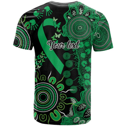 Australia Minority Mental Health Support Personalised T Shirt Aboriginal Ribbon Dot Painting