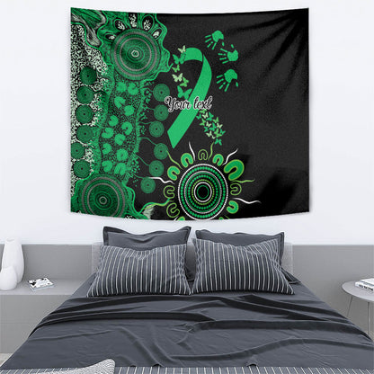 Australia Minority Mental Health Support Personalised Tapestry Aboriginal Ribbon Dot Painting
