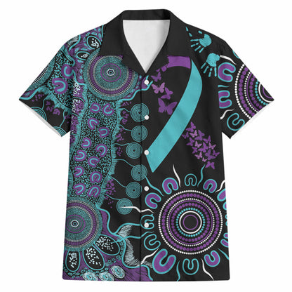 Australia You Matter Suicide Prevention Support Personalised Hawaiian Shirt Aboriginal Ribbon Dot Painting