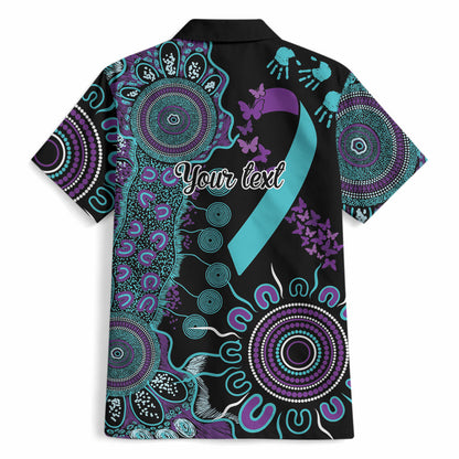 Australia You Matter Suicide Prevention Support Personalised Hawaiian Shirt Aboriginal Ribbon Dot Painting