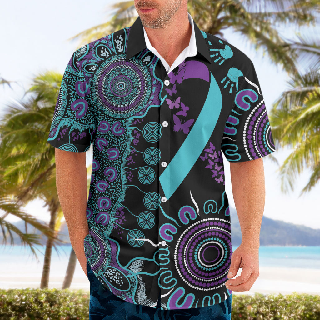 Australia You Matter Suicide Prevention Support Personalised Hawaiian Shirt Aboriginal Ribbon Dot Painting