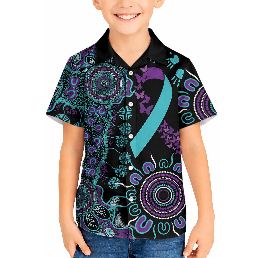 Australia You Matter Suicide Prevention Support Personalised Hawaiian Shirt Aboriginal Ribbon Dot Painting