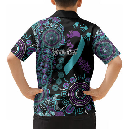 Australia You Matter Suicide Prevention Support Personalised Hawaiian Shirt Aboriginal Ribbon Dot Painting