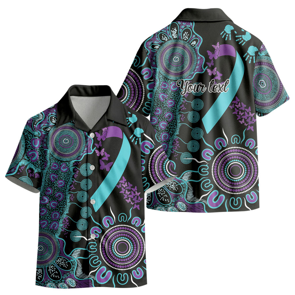 Australia You Matter Suicide Prevention Support Personalised Kid Hawaiian Shirt Aboriginal Ribbon Dot Painting