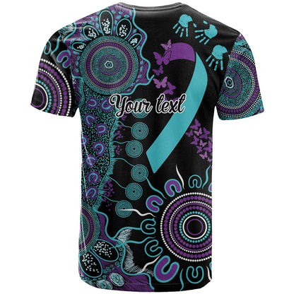 Australia You Matter Suicide Prevention Support Personalised T Shirt Aboriginal Ribbon Dot Painting