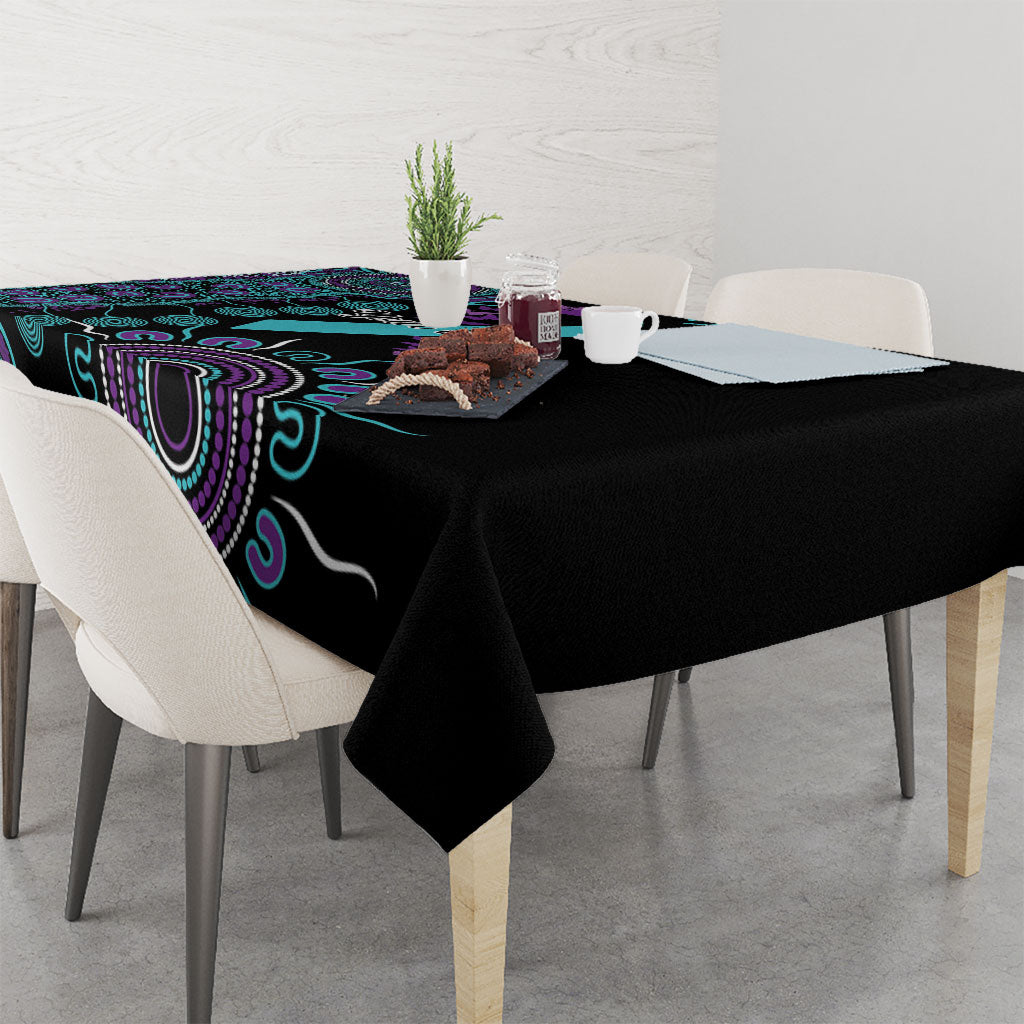 Australia You Matter Suicide Prevention Support Personalised Tablecloth Aboriginal Ribbon Dot Painting