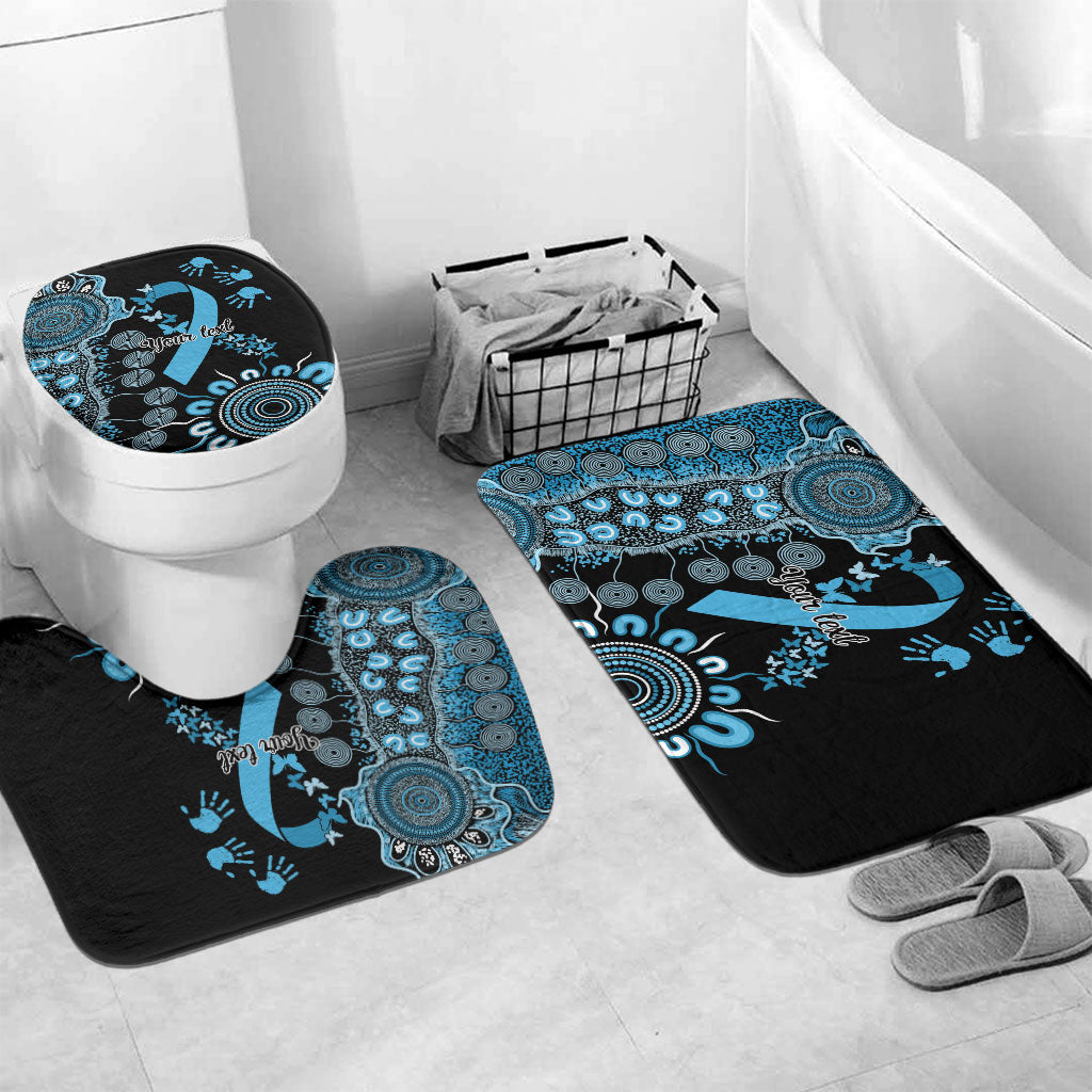 Australia Prostate Cancer Support Personalised Bathroom Set Aboriginal Ribbon Dot Painting