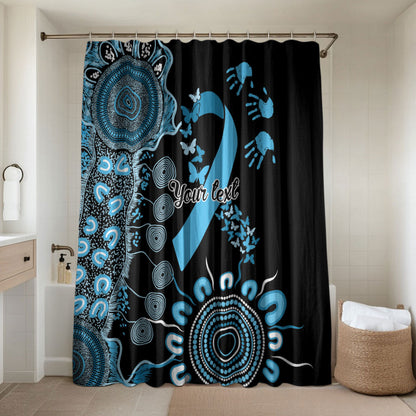 Australia Prostate Cancer Support Personalised Bathroom Set Aboriginal Ribbon Dot Painting