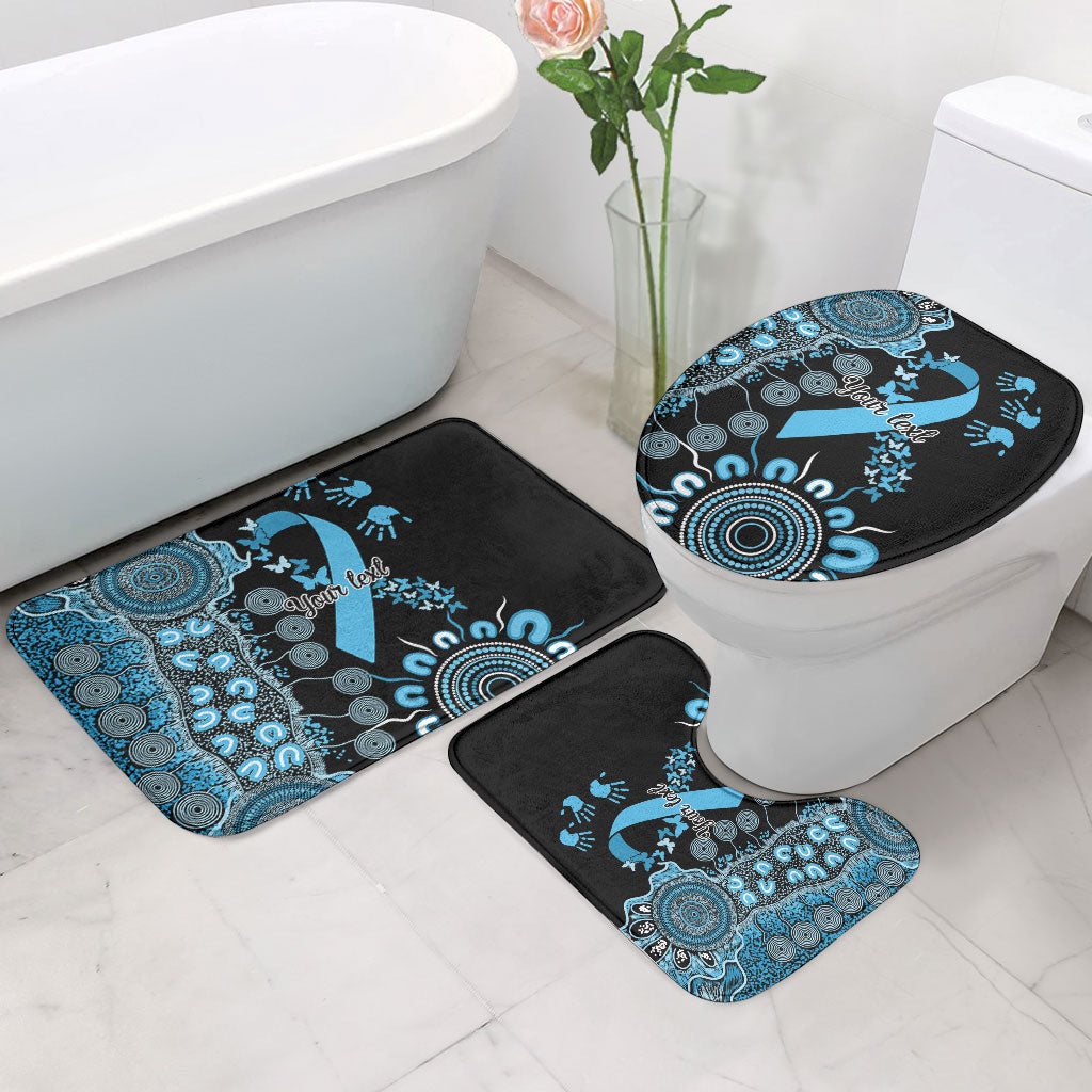 Australia Prostate Cancer Support Personalised Bathroom Set Aboriginal Ribbon Dot Painting