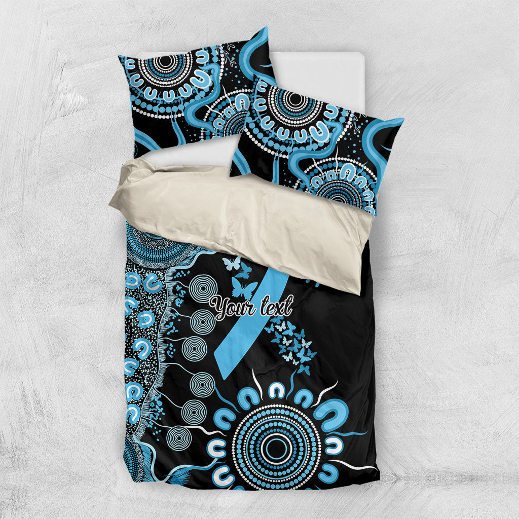 Australia Prostate Cancer Support Personalised Bedding Set Aboriginal Ribbon Dot Painting