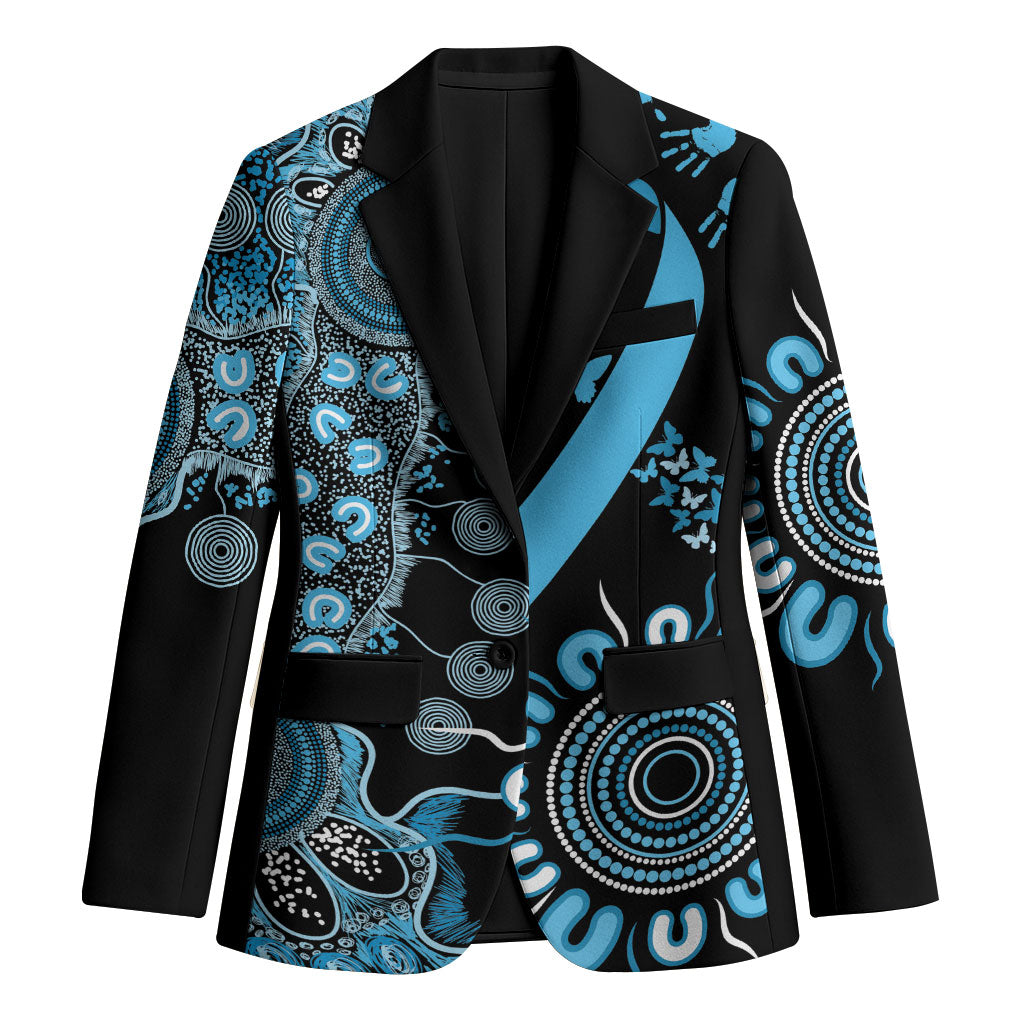 Australia Prostate Cancer Support Personalised Blazer Aboriginal Ribbon Dot Painting