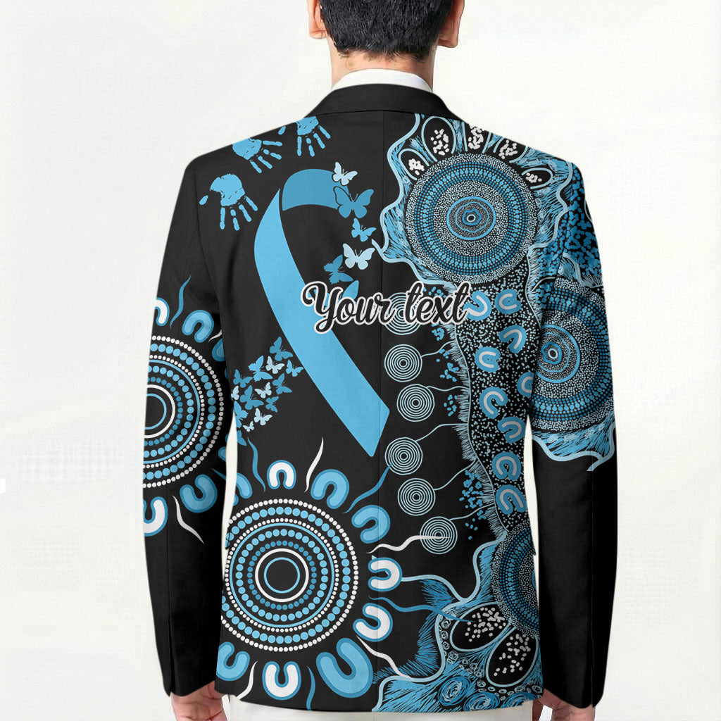 Australia Prostate Cancer Support Personalised Blazer Aboriginal Ribbon Dot Painting