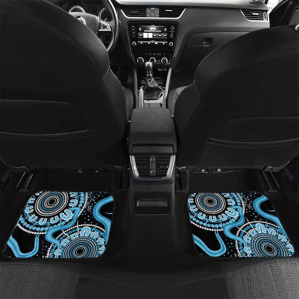Australia Prostate Cancer Support Personalised Car Mats Aboriginal Ribbon Dot Painting