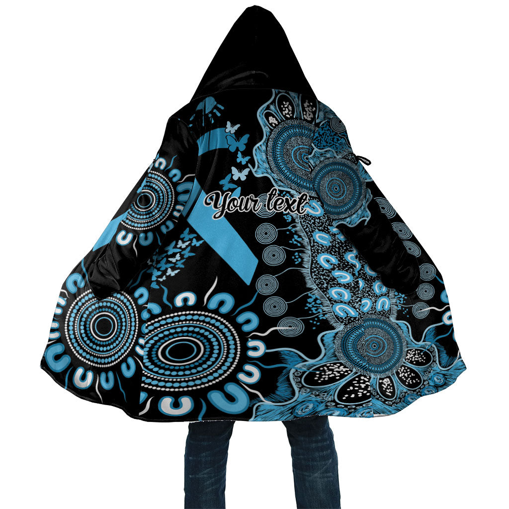 Australia Prostate Cancer Support Personalised Cloak Aboriginal Ribbon Dot Painting
