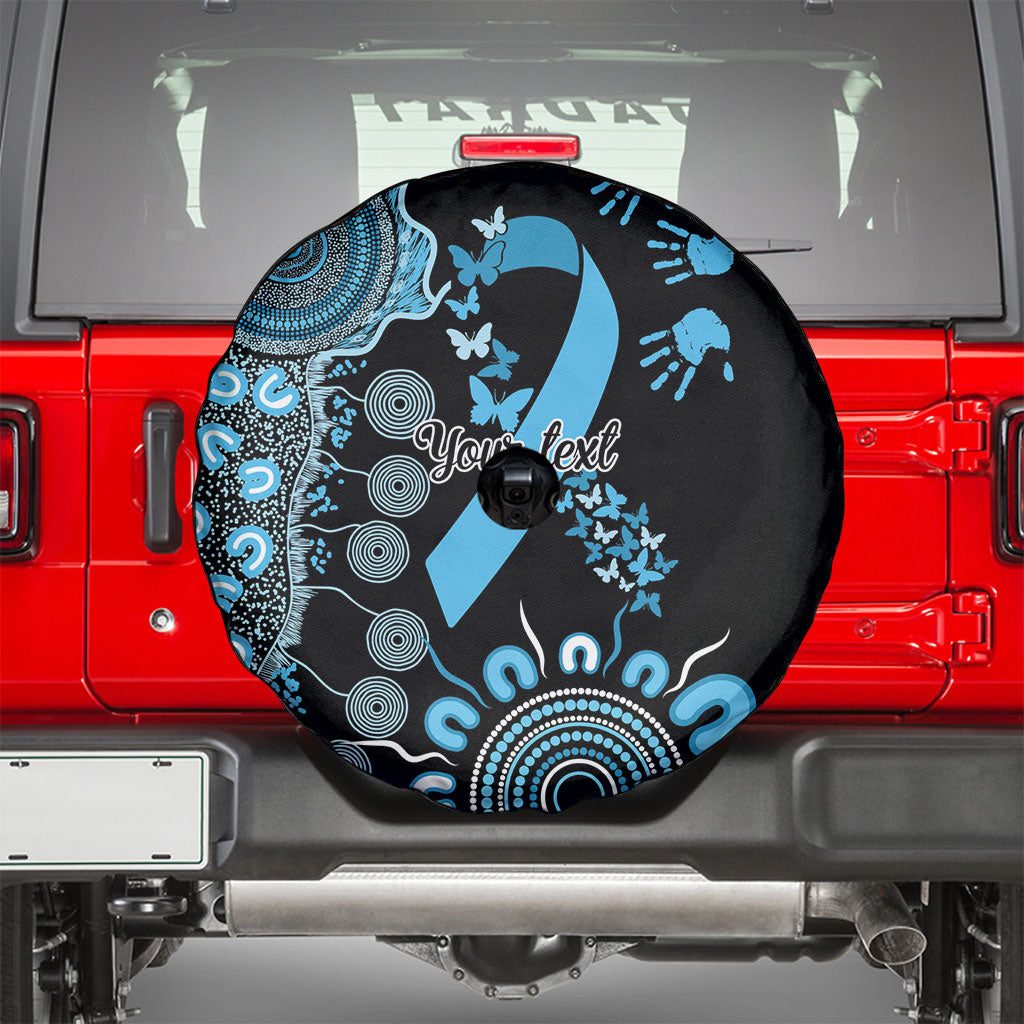 Australia Prostate Cancer Support Personalised Spare Tire Cover Aboriginal Ribbon Dot Painting