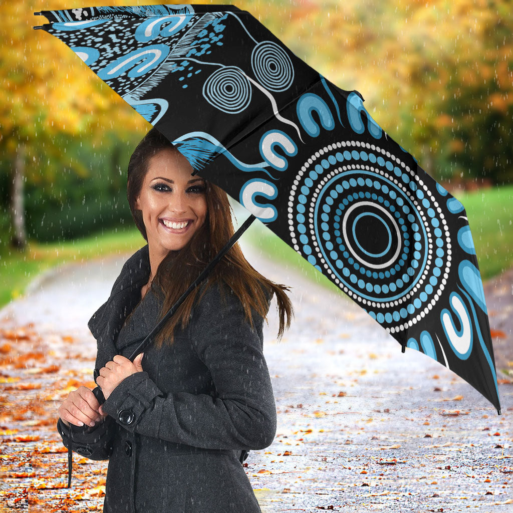 Australia Prostate Cancer Support Personalised Umbrella Aboriginal Ribbon Dot Painting