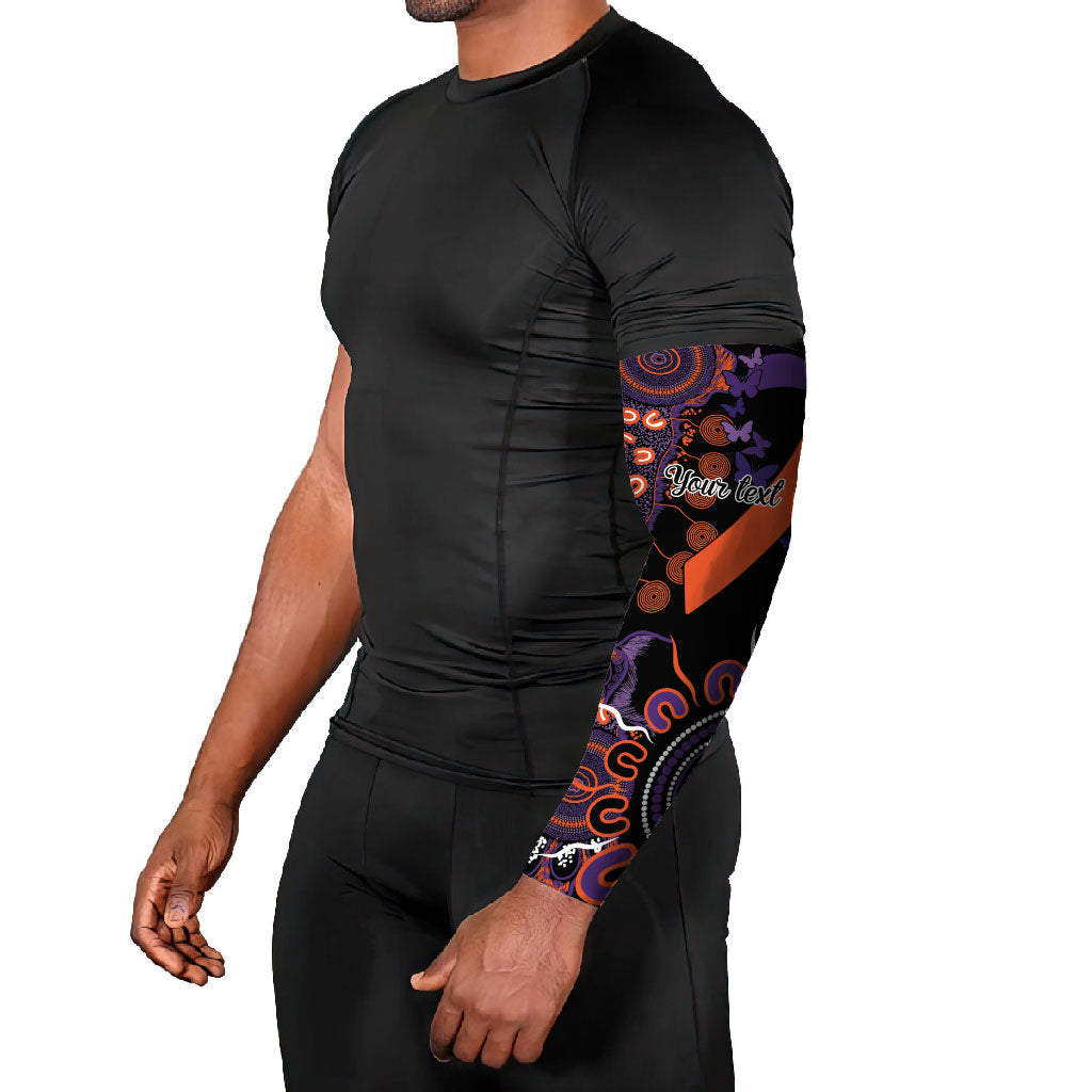 Australia Psoriasis Support Personalised Arm Sleeves Aboriginal Ribbon Dot Painting