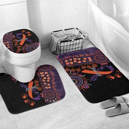 Australia Psoriasis Support Personalised Bathroom Set Aboriginal Ribbon Dot Painting