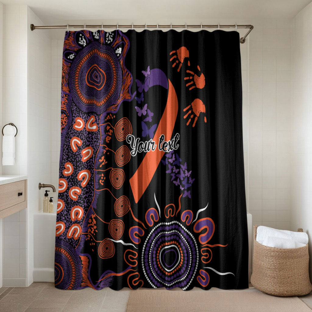 Australia Psoriasis Support Personalised Bathroom Set Aboriginal Ribbon Dot Painting
