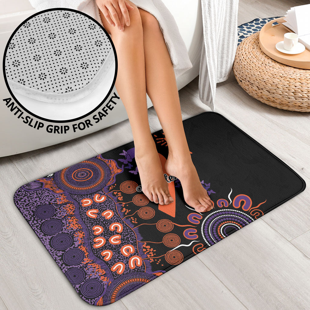 Australia Psoriasis Support Personalised Bathroom Set Aboriginal Ribbon Dot Painting