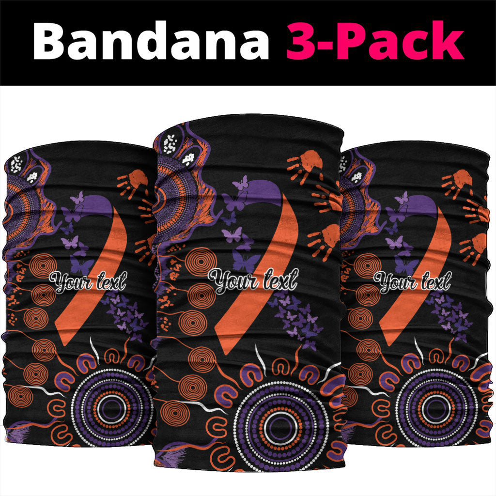 Australia Psoriasis Support Personalised Neck Gaiter Aboriginal Ribbon Dot Painting