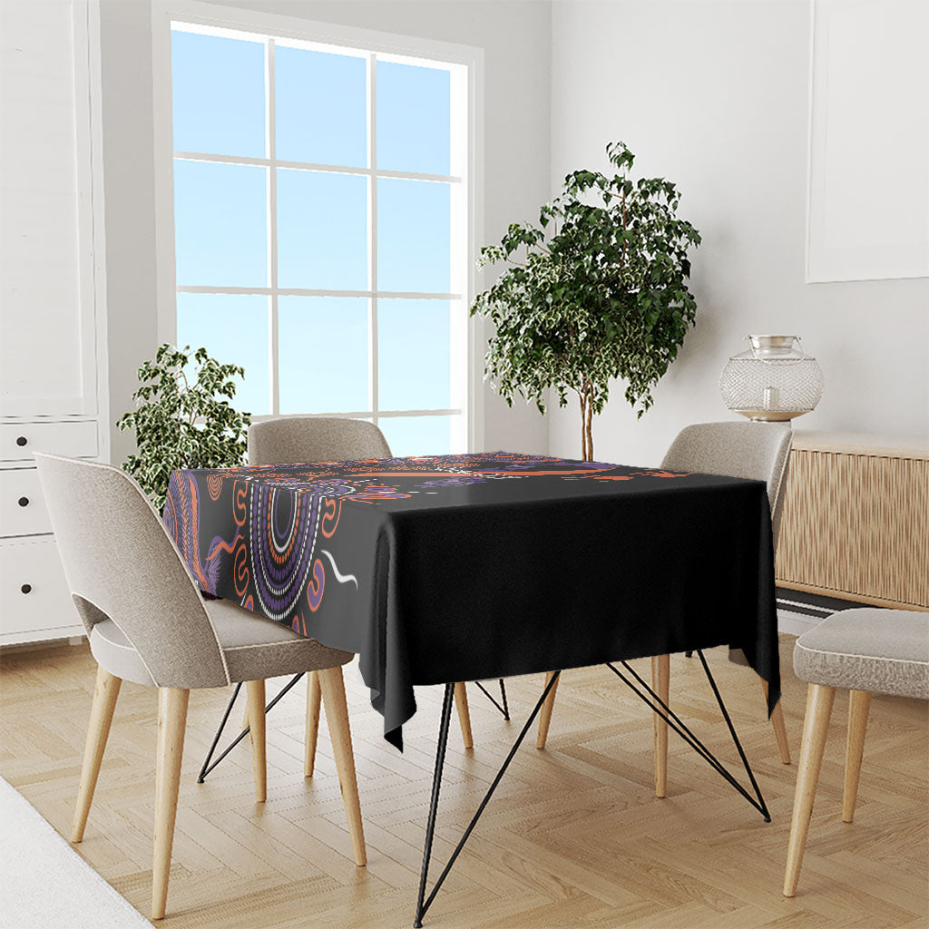 Australia Psoriasis Support Personalised Tablecloth Aboriginal Ribbon Dot Painting