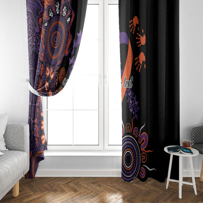 Australia Psoriasis Support Personalised Window Curtain Aboriginal Ribbon Dot Painting