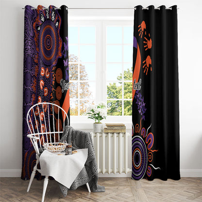 Australia Psoriasis Support Personalised Window Curtain Aboriginal Ribbon Dot Painting