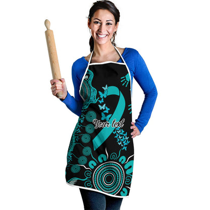 Australia PTSD Support Healing From Trauma Personalised Apron Aboriginal Ribbon Dot Painting