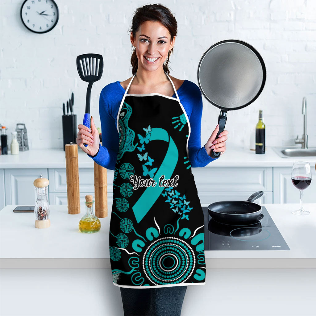 Australia PTSD Support Healing From Trauma Personalised Apron Aboriginal Ribbon Dot Painting