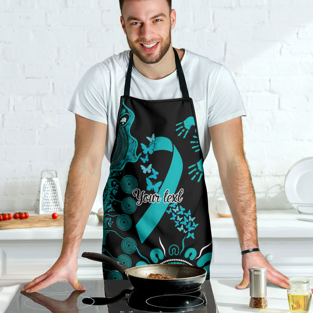 Australia PTSD Support Healing From Trauma Personalised Apron Aboriginal Ribbon Dot Painting