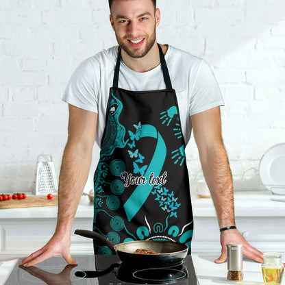 Australia PTSD Support Healing From Trauma Personalised Apron Aboriginal Ribbon Dot Painting