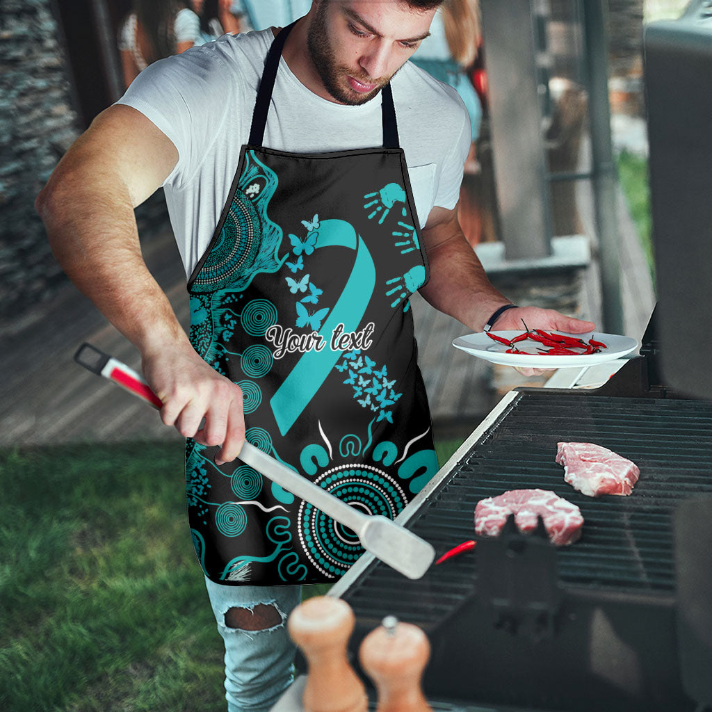 Australia PTSD Support Healing From Trauma Personalised Apron Aboriginal Ribbon Dot Painting