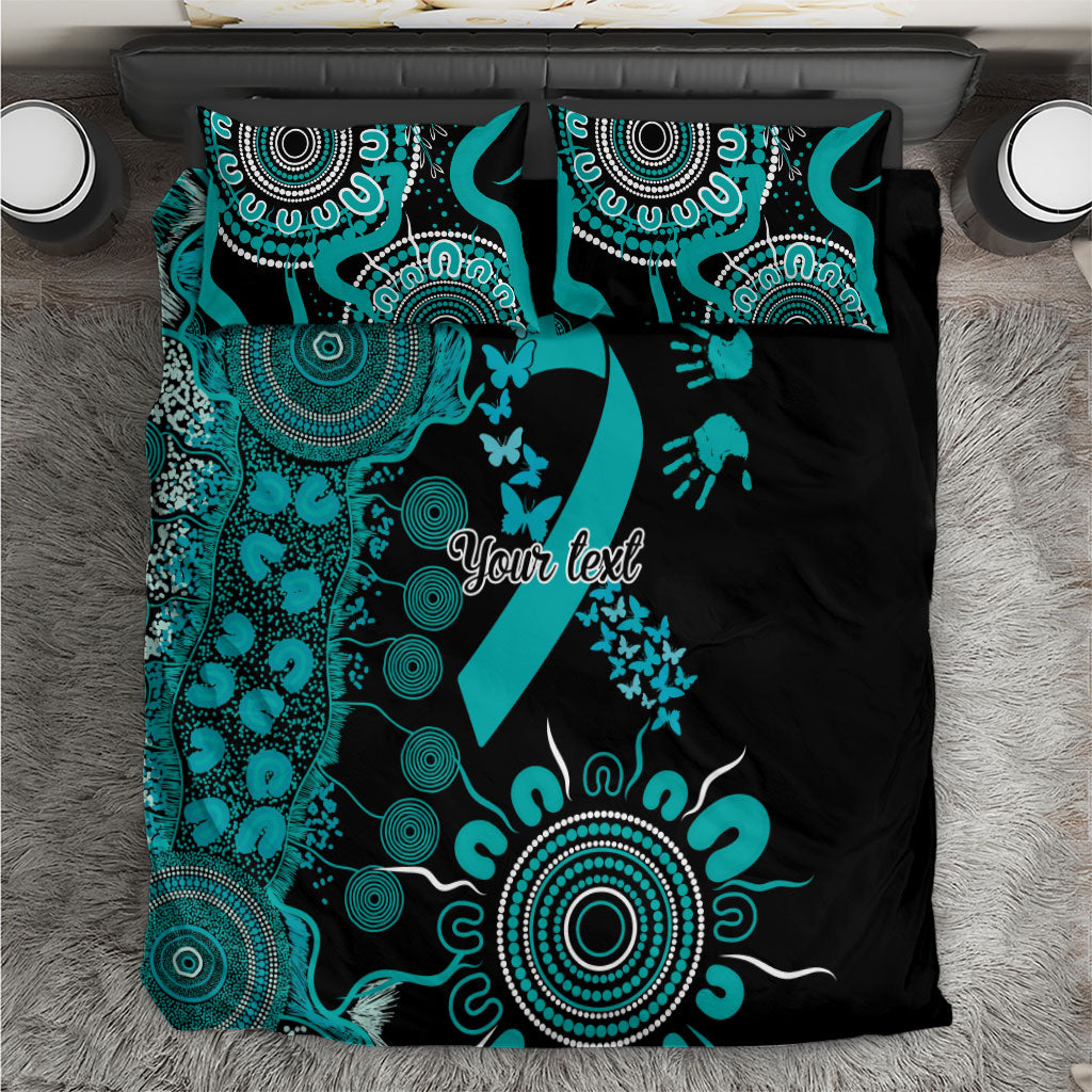 Australia PTSD Support Healing From Trauma Personalised Bedding Set Aboriginal Ribbon Dot Painting