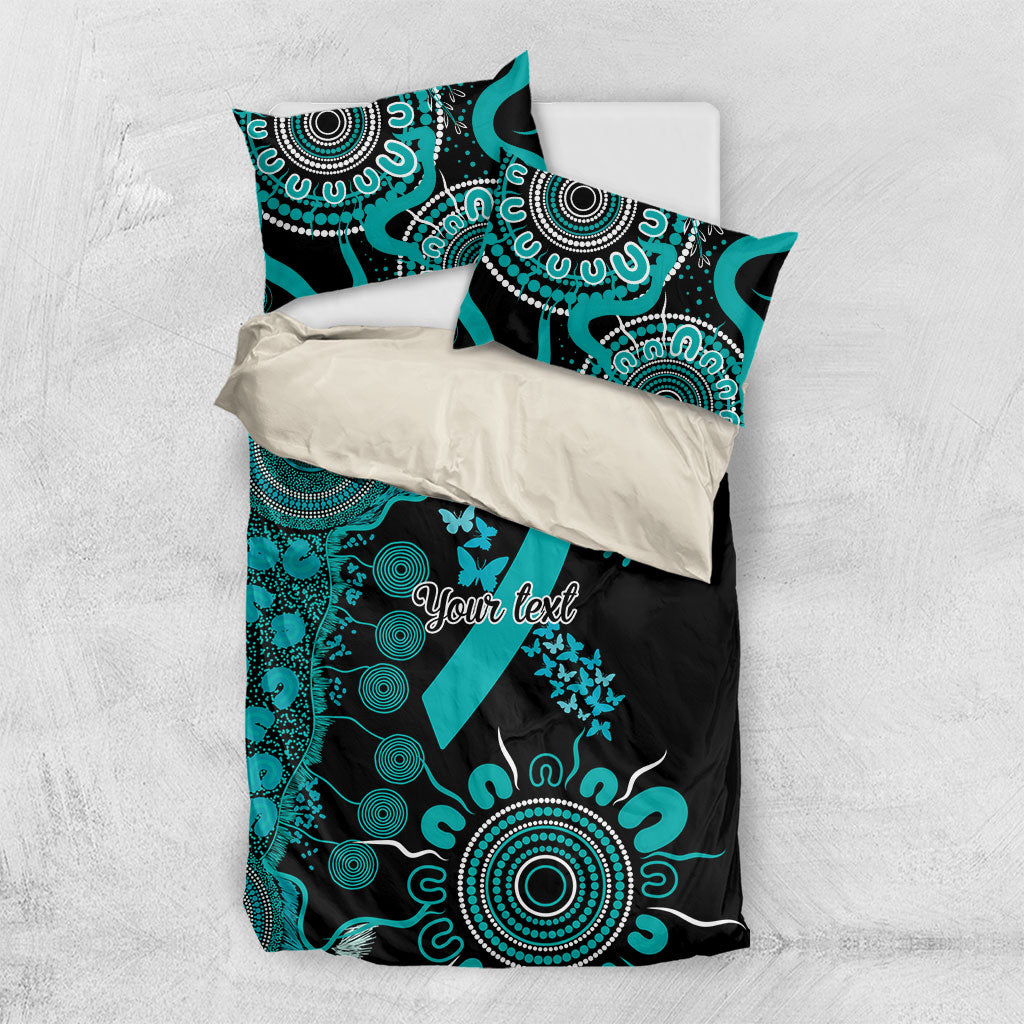 Australia PTSD Support Healing From Trauma Personalised Bedding Set Aboriginal Ribbon Dot Painting