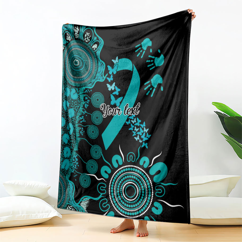 Australia PTSD Support Healing From Trauma Personalised Blanket Aboriginal Ribbon Dot Painting