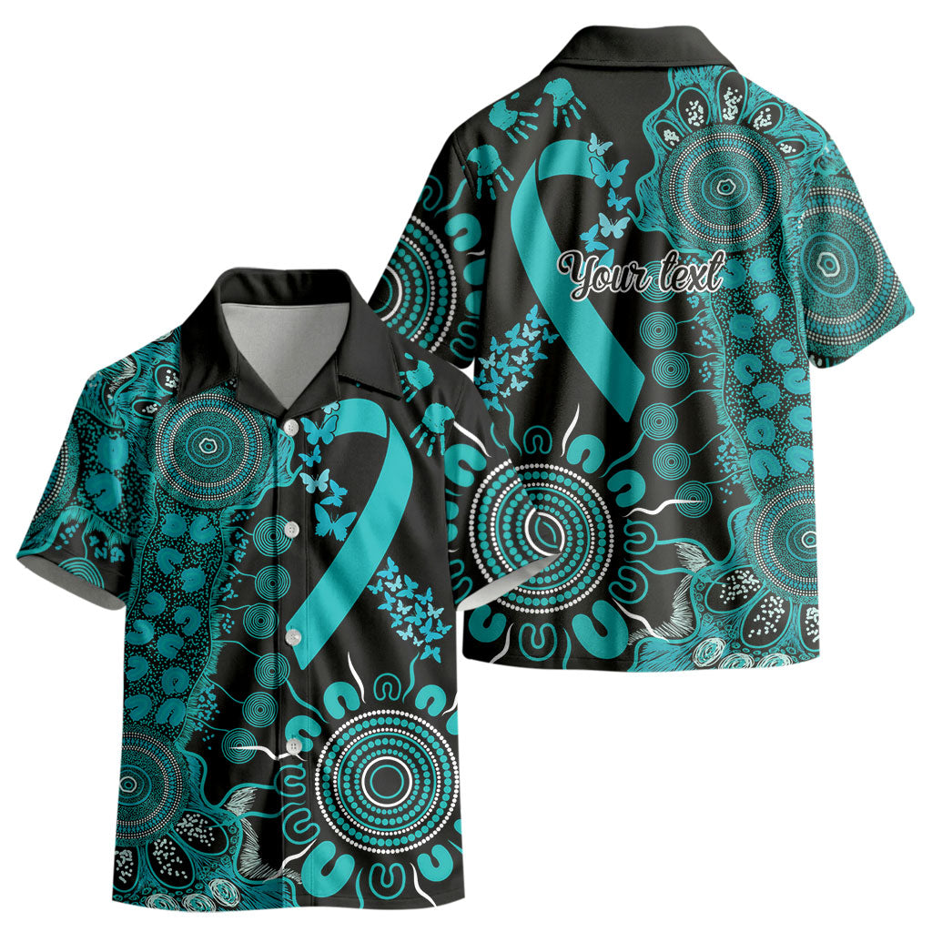Australia PTSD Support Healing From Trauma Personalised Kid Hawaiian Shirt Aboriginal Ribbon Dot Painting