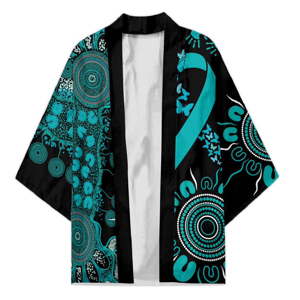 Australia PTSD Support Healing From Trauma Personalised Kimono Aboriginal Ribbon Dot Painting