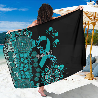 Australia PTSD Support Healing From Trauma Personalised Sarong Aboriginal Ribbon Dot Painting