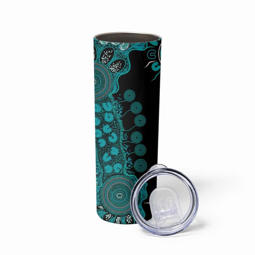 Australia PTSD Support Healing From Trauma Personalised Skinny Tumbler Aboriginal Ribbon Dot Painting
