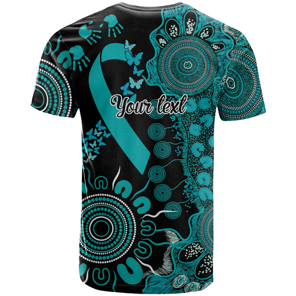 Australia PTSD Support Healing From Trauma Personalised T Shirt Aboriginal Ribbon Dot Painting